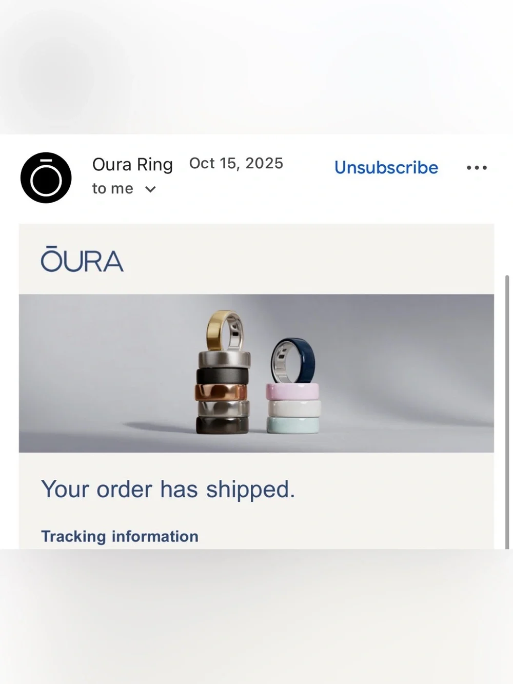 Oura Gen 4 Size 6 in Brushed Silver
